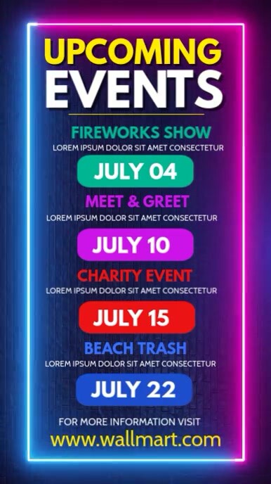 Purple List-based Upcoming Event  Instagram Story template