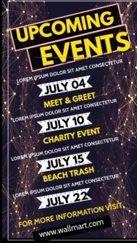 Purple List-based Upcoming Event  Instagram Story template