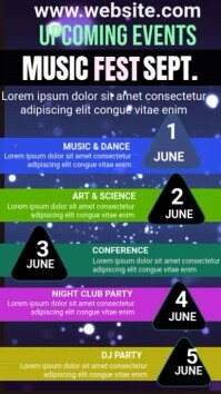 Purple List-based Upcoming Event  Instagram Story template