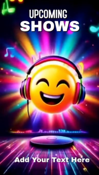 Purple List-based Upcoming Show Instagram Reel template