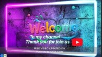 Purple List-based Welcome Digital Display (16:9) template