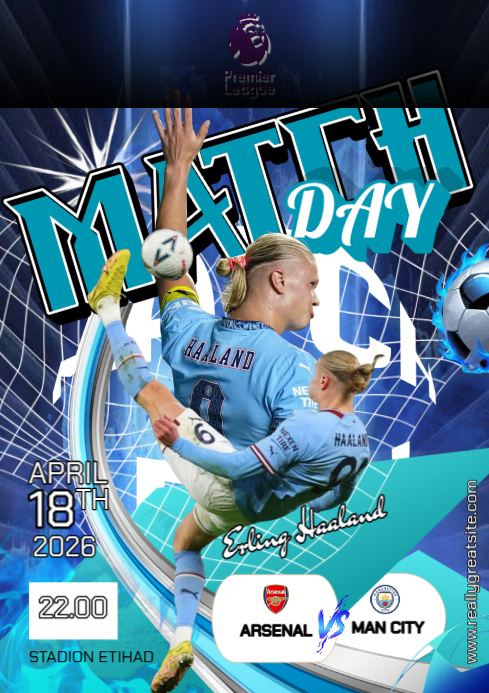 Football Match Announcement A4 Template | PosterMyWall