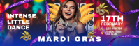 Blue Mardi Gras Event Banner 2 x 6 fod Template