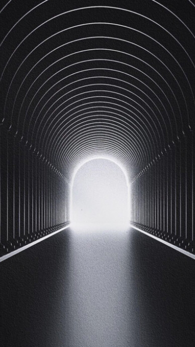 Purple Maximalist "tunnel With Light Background" Digital Display (9:16) template