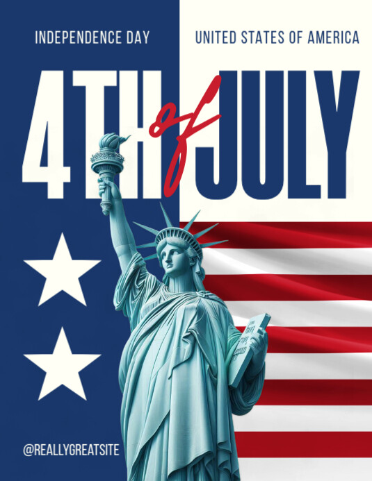 Purple Maximalist 4th Of July Flyer (us Letter) Template | PosterMyWall