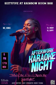 Purple Maximalist A Vibrant, Music-themed Promotional Flyer Or Poster Design For A Karaoke Event Pin Pinterest Graphic template