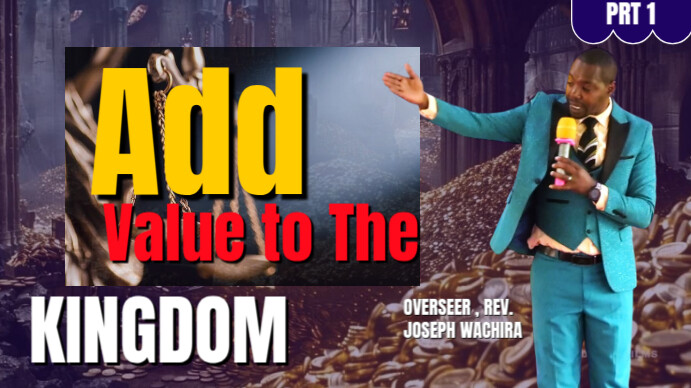 Purple Maximalist Add Value To The Kingdom Digital Display (16:9) template