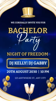 Purple Maximalist Bachelor Party  Instagram S Indaba yaku-Instagram template