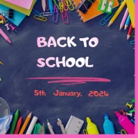 Purple Maximalist Back To School Flyer Templa Message Instagram template