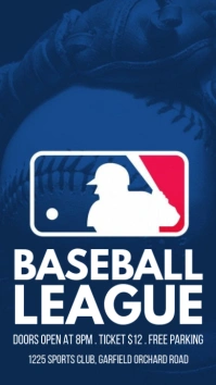 Purple Maximalist Baseball Instagram Story template