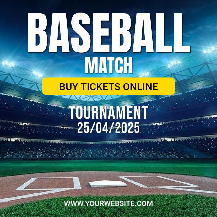 Purple Maximalist Baseball Match Instagram Post Template | PosterMyWall