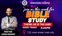 Purple Maximalist Bible Study Flyer Tag template
