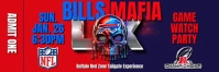 Purple Maximalist Bills Mafia Ticket Twitter Banner template