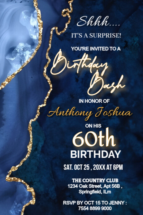 Purple Maximalist Birthday Bash  Poster template