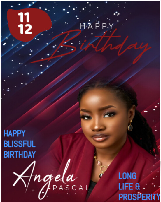 Copy of Purple Maximalist Birthday Flyer With Photos Instagram Portrait ...