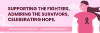 Purple Maximalist Breast Cancer Awareness Email Header template