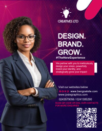 Purple Maximalist Business Flyer (us Letter) template