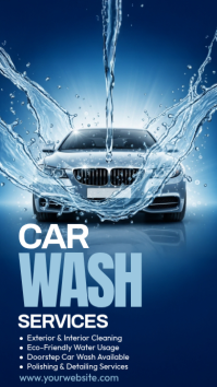 Purple Maximalist Car Wash Instagram Story template