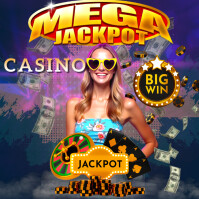 Purple Maximalist Casino  Instagram Post template