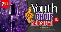 Purple Maximalist Choir Facebook Group Cover Facebook Group Cover Photo template
