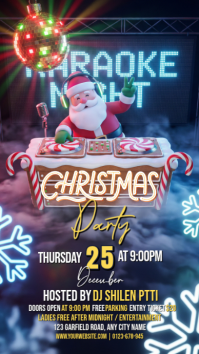 Purple Maximalist Christmas Current Party Instagram Story template