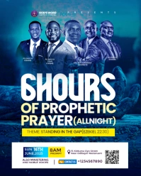 Purple Maximalist Church Conference Flyer  Instagram Portrait template