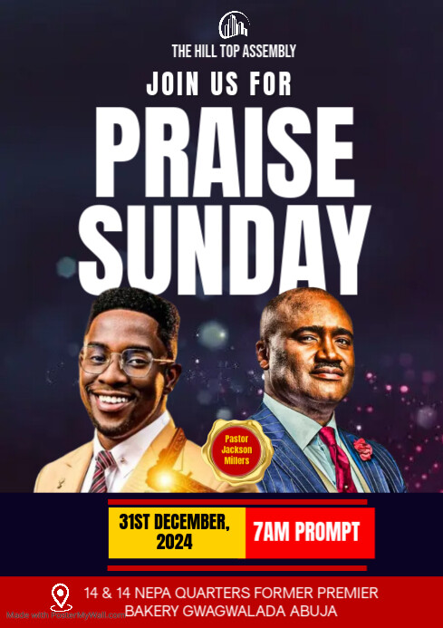 Purple Maximalist Church Flyer A4 Template | PosterMyWall