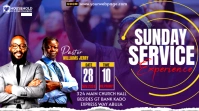 Purple Maximalist Church Flyer Digital Display (16:9) template