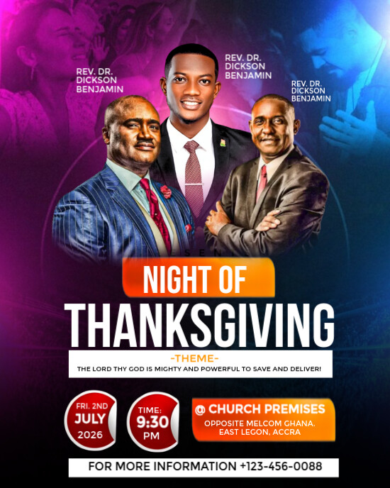 Purple Maximalist Church Flyer  Instagram Portrait template