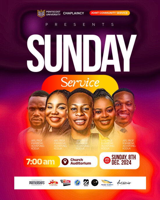 Copy of Purple Maximalist Church Flyer Instagram Portrait | PosterMyWall