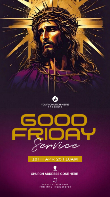 Copy of Purple Maximalist Church Flyer Instagram Story | PosterMyWall