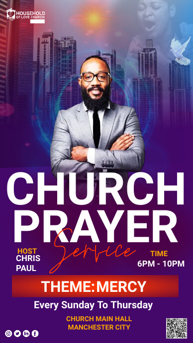 Copy of Purple Maximalist Church Instagram Story | PosterMyWall