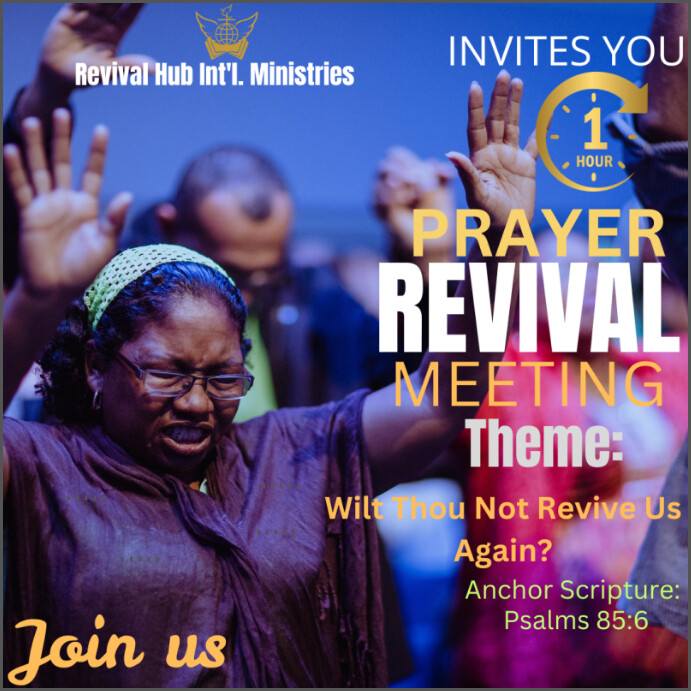 Revival Program Copy of Purple Maximalist Church Revival Prayer Program Instagram Post ...