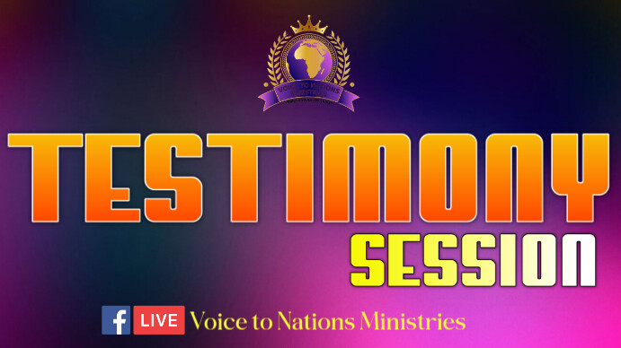 Testimony Session Purple Maximalist Church Testimony Session Digital Display (16:9 ...