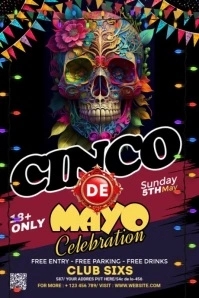 Purple Maximalist Cinco De Mayo Tumblr Graphic Tumblr-Grafik template