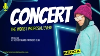 Purple Maximalist Concert  Digital Display (16:9) template