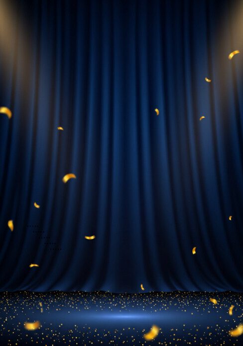 Copy of Purple Maximalist Curtain Stage Backdrop A5 | PosterMyWall