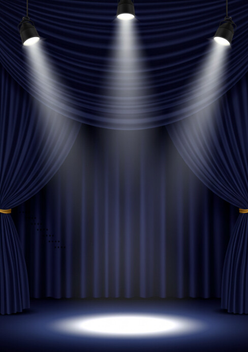 Black Stage Spotlight Flyers Template | PosterMyWall