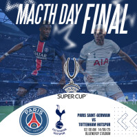 Purple Maximalist Eufa Super Cup Final Instagram Post template