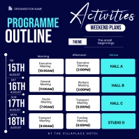 Purple Maximalist Event Schedule Instagram Po template
