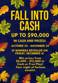 Purple Maximalist Fall Into Cash A4 template