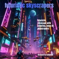 Purple Maximalist Fantasy And Sci-fi Architec Instagram Post template
