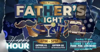 Purple Maximalist Father's Day Celebration Facebook Shared Image Video template