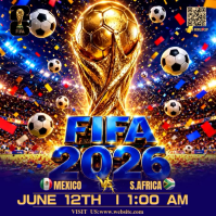 Purple Maximalist FIFA World Cup 2026 Instagram Post Video template