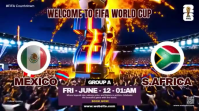Purple Maximalist FIFA World Cup Digital Display Video template