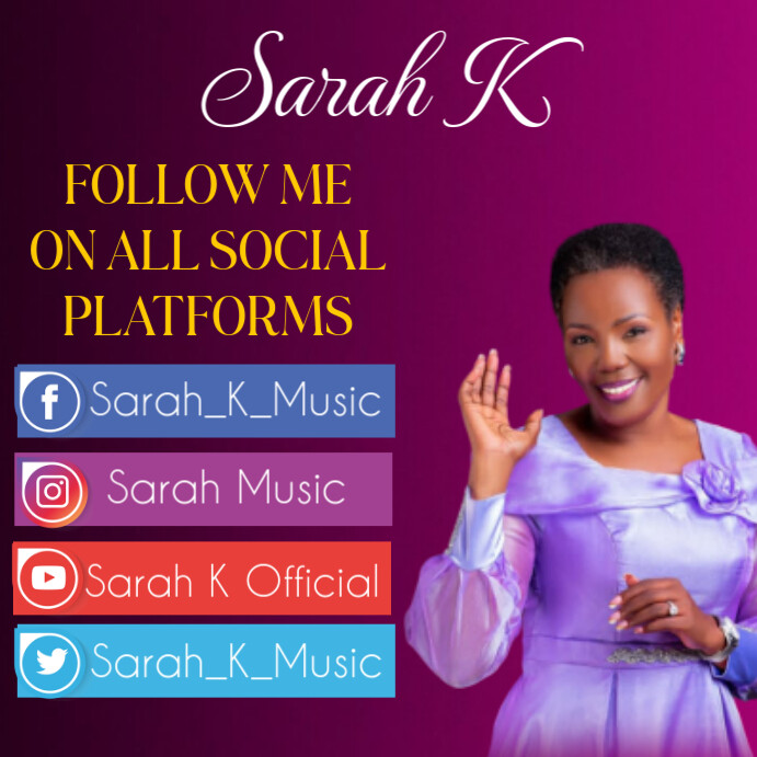 Purple Maximalist Follow Me  Instagram Post template