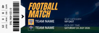 Purple Maximalist Football Match Twitter Banner template