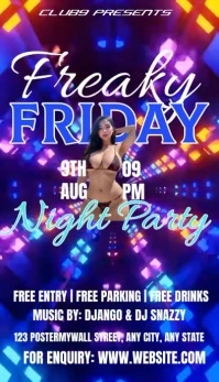 Purple Maximalist Freaky Friday  Business Car Carte de visite template