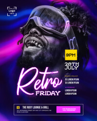 Purple Maximalist Freaky Friday  Instagram Portrait template