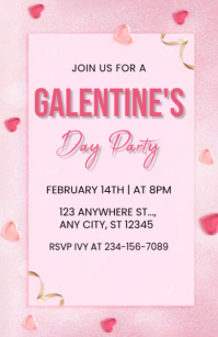 Purple Maximalist Galentines Day Party Tabloid Tabloide template